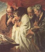 Jacob Jordaens The Four Evangelists (mk05) oil painting on canvas